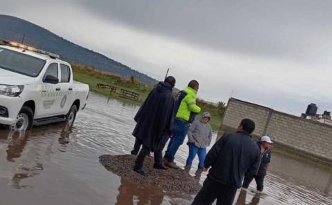 Este dia se presentaron diversas inundaciones por fuertes lluvias en Sanctórum imagen 3
