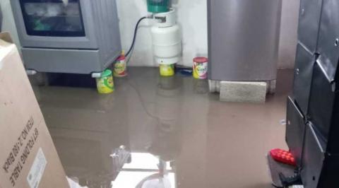 Este dia se presentaron diversas inundaciones por fuertes lluvias en Sanctórum imagen 1