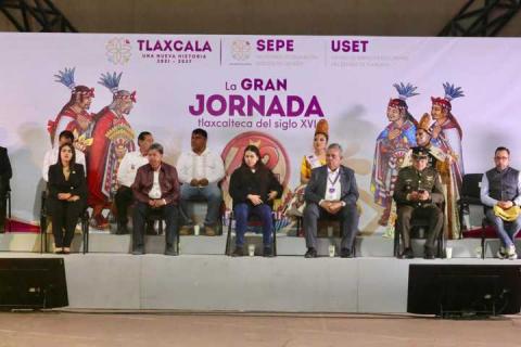En un ambiente de fiesta e identidad se realizó la conmemoración de “La Gran Jornada Tlaxcalteca Del Siglo XVI” imagen 1