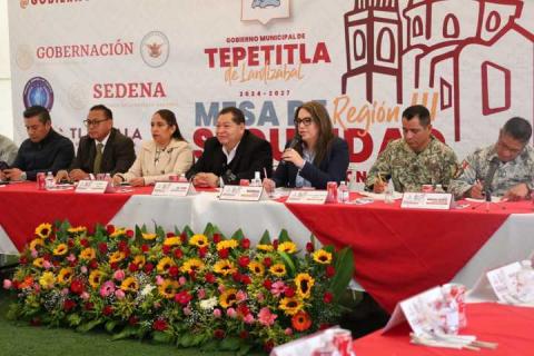 Tepetitla fue sede de la mesa de seguridad para la construcción de la paz regional e interestatal imagen 4