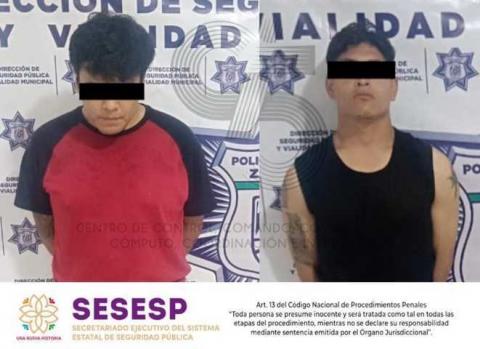 Frustran robo de camioneta y aseguran a dos masculinos, En Zacatelco imagen 1