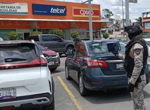 En Chiautempan se implementa operativo para detectar vehículos robados imagen 4
