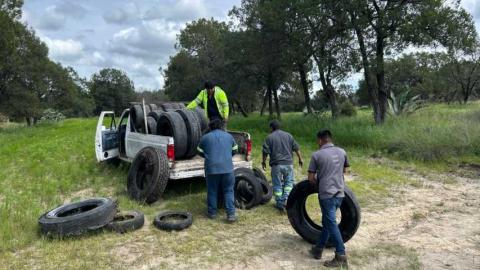 Atiende Unidad de Medio Ambiente Municipal reporte ciudadano sobre neumáticos arrojados en barranca imagen 4