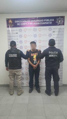 Policía de Contla recupera unidad con reporte de robo y asegura a sospechoso imagen 3