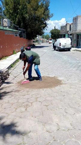 CAPAMH realiza acciones de mantenimiento en San José Xicohténcatl y en Avenida Hidalgo