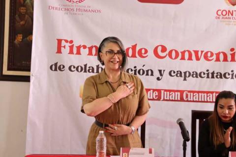 Firman convenio para fortalecer la cultura de Derechos Humanos en Contla de Juan Cuamatzi imagen 2