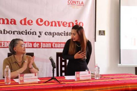 Firman convenio para fortalecer la cultura de Derechos Humanos en Contla de Juan Cuamatzi imagen 4