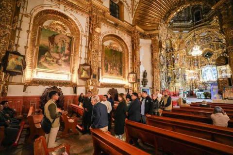 Ante invitados alcalde Alfonso Sánchez muestra bellezas históricas y culturales de Tlaxcala imagen 12