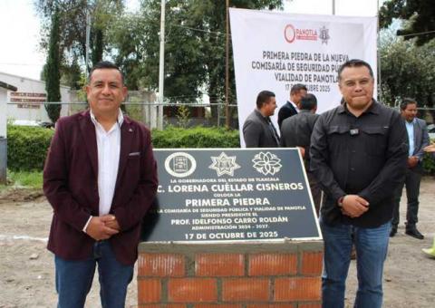 Más fuerza, más seguridad: Panotla inicia la construcción de su nueva comisaría imagen 4