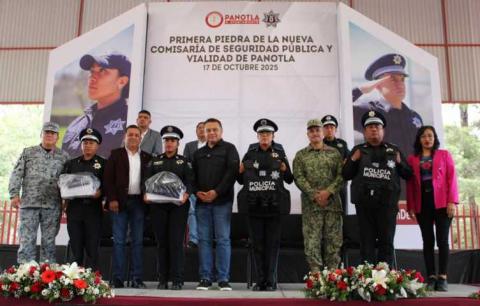 Más fuerza, más seguridad: Panotla inicia la construcción de su nueva comisaría imagen 2