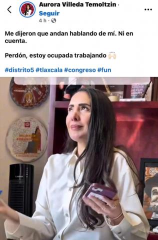 Se autoexhibió Aurora Villeda, presume trabajar pero en el Congreso es de las menos productivas