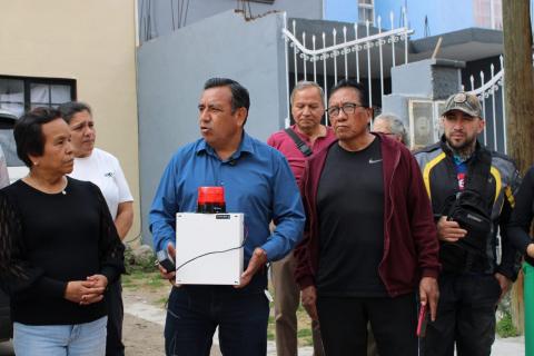 Fortalece Panotla la seguridad vecinal con entrega de alarma y camara de vigilancia imagen 2
