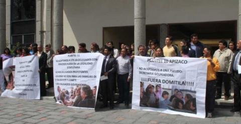 Dicen maestros que es ilegal lideresa del STACOBAT