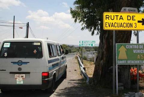Rutas de evacuación de Tlaxcala en malas condiciones