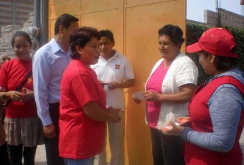 Continúa trabajo proselitista Dulce María Mastranzo en distrito VI