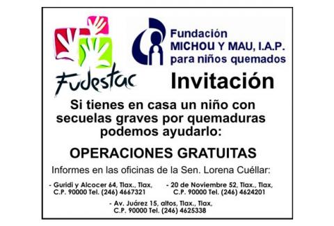 Invitan FUDESTAC y Michou y Mau a operaciones reconstructivas gratuitas