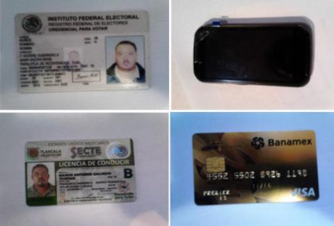 Asegura PF a sujeto por uso de documentos robados y falsos