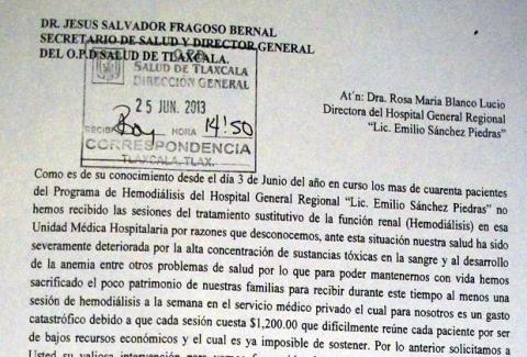 Gobierno de MGZ indiferente ante enfermos renales