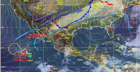Pronóstico del tiempo para el dia de hoy miércoles 16 de octubre