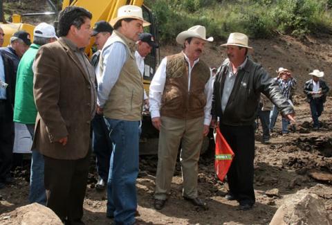 Inician trabajos para la construcción de la presa "El Saltillo" en Emiliano Zapata