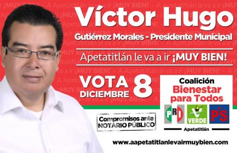 "Basta de politiquerías, es tiempo de cumplir”; Víctor Hugo Gutiérrez