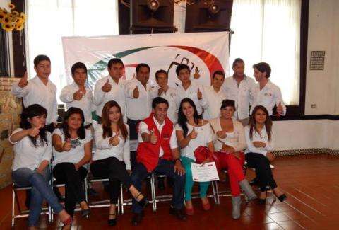 El Grupo Juvenil Fuerza Joven Apizaco, respalda la victoria de Rafael Ortega