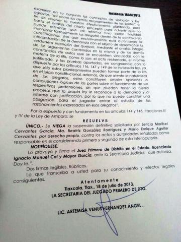 Les niega amparo definitivo Juez Federal a diputados suplentes
