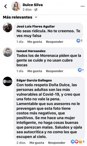 En su afán protagónico Dulce Silva expone a abuelita al Covid-19 imagen 2