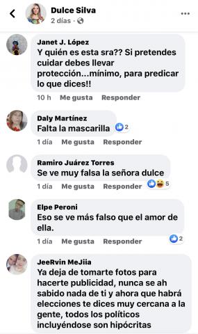 En su afán protagónico Dulce Silva expone a abuelita al Covid-19 imagen 3