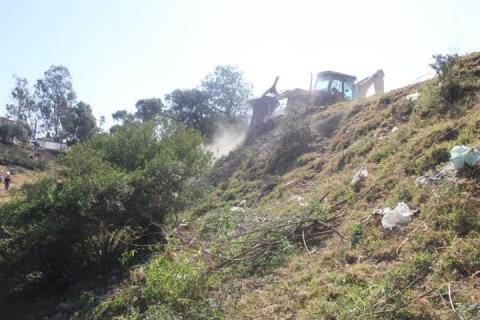 Saneamiento en la barranca briones de Chiautempan imagen 1