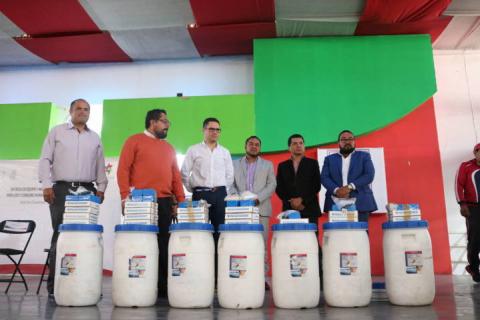 Recibe Chiautempan material para desinfección del agua imagen 1