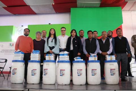 Recibe Chiautempan material para desinfección del agua imagen 2