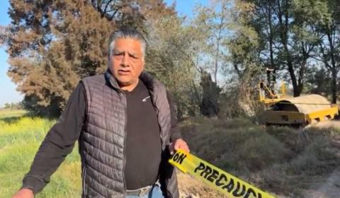 Ejidatarios bloquean camino que comunica a la autopista Tlaxcala–Puebla por supuestos adeudos