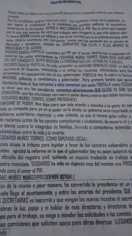 Panfletean en contra del PRI en el distrito tres imagen 2
