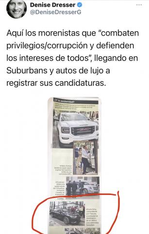 Por ostentosa, aspirante de MORENA es exhibida por columnista nacional imagen 3