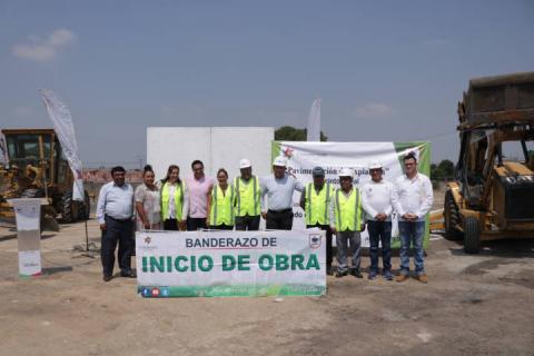 Alistan Recinto Ferial de Chiautempan con pavimentación de explanada imagen 1