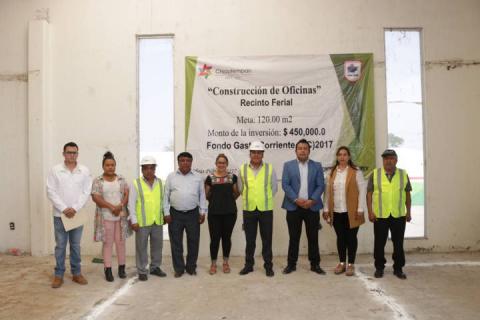 Alistan Recinto Ferial de Chiautempan con pavimentación de explanada imagen 2