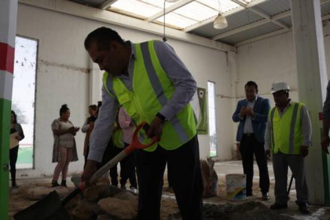 Alistan Recinto Ferial de Chiautempan con pavimentación de explanada imagen 3