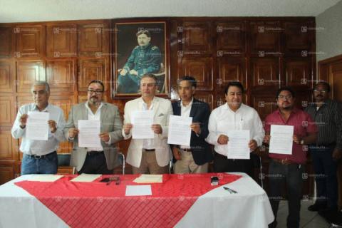 Papalotla sede de la firma de convenio de alcaldes con Fraternidad Nacional imagen 1