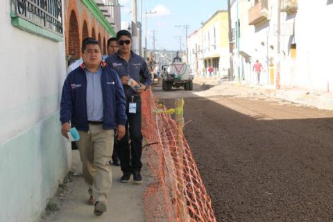 Supervisa Valentín Gutiérrez obras en la cabecera municipal imagen 2