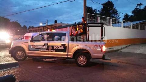 Plomazos movilizan a policía de Chiautempan