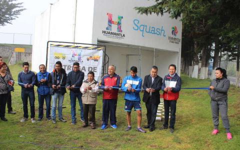 Entrega alcalde Aguilar más espacios deportivos en Huamantla imagen 1