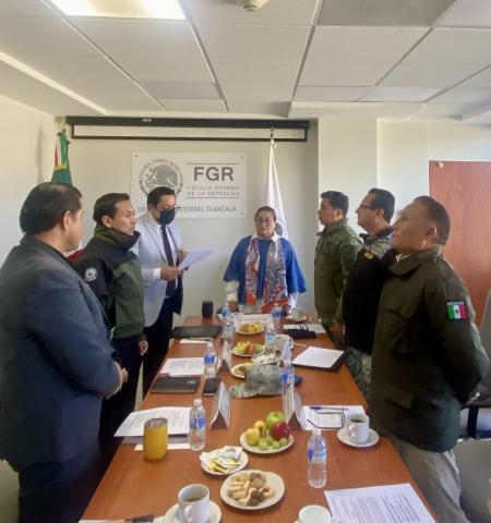 Realizan mesa de coordinación en materia migratoria en Tlaxcala