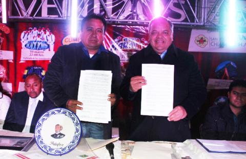 Firman Convenio de hermanamiento Huamantla y San José Chiapa imagen 1