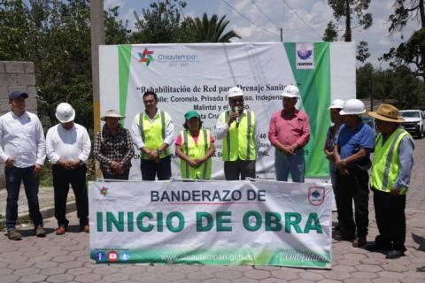 Inician obras de rehabilitación de drenaje en Chiautempan imagen 2