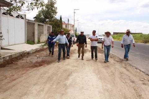 Obra Pública en Tetla, ejecutada al 70%