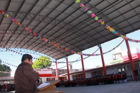 Primaria Benito Juárez de Tenexyecac se beneficia con techumbre imagen 4