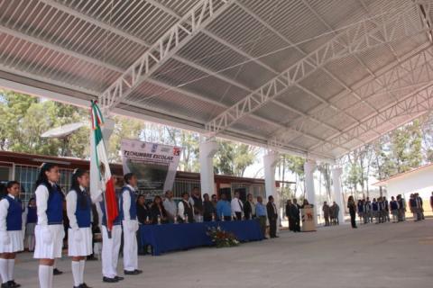 Dos escuelas de Españita son beneficiadas con techumbres imagen 2