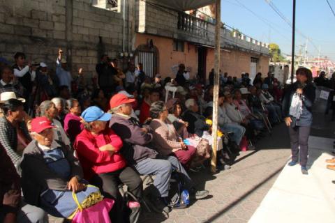 Lorena Cuéllar apertura oficinas de Bienestar para abuelitos en SPM imagen 2
