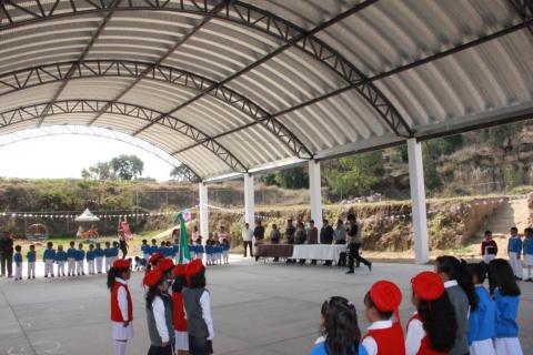 Jardín de niños Rafael Ramírez es beneficiado con una techumbre imagen 3
